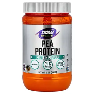 NOW Foods Sports, Pea Protein, Unflavored, 12 oz (340 g)