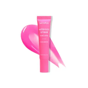 MOIRA | Butter Bliss Lip Balm (011, Cotton Candy Cutie) | Hydrating Glossy Lip Balm with Shea Butter, Jojoba & Meadowfoam Oils | Nourishing Lip Care