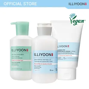 Sensitive Skincare Trio (Facial Cleanser, Milky Toner, Cream) | Hypoallergenic & Gentle on Sensitive Skin, Instant Hydration, Vegan Moisturizers for All Skin Types (8.45 fl.oz + 8.45 fl.oz + 6.76 fl.oz)