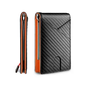 RFID Blocking Slim Wallet | Money Clip Card Holder with ID Window