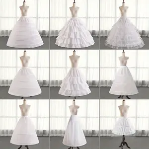 Ultra Fluffy Multi Hoop Ball Gown Underskirt - 1pc Fitted Waist Plus Size Wedding Dress Chemise Bone Lined