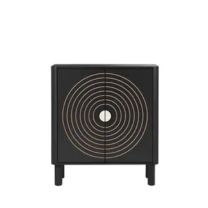 Giratree Sideboard Buffet Cabinet, 29.13"W Wood Kitchen Cabinet with 2 Doors & Adjustable Shelf, Coffee Bar Console Table for Living Room/Dining Room/Hallway