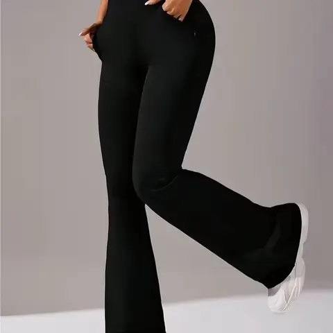 Lightweight spring style，Women's Soft High-Stretch Micro-Flare Yoga Pants - Activewear Dance Athleisure, Gym Workout Clothes, Feminine Adult Comfy Pants,outdoorfun