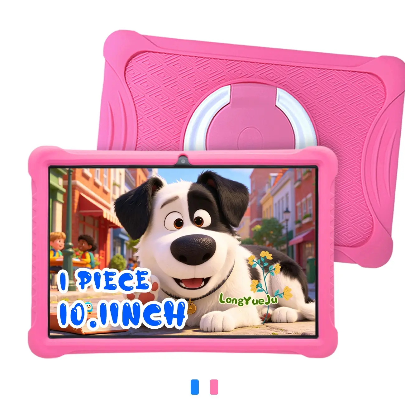 Summer Special 10.1" Learning Android Wifi Rugged Tablet PC (No Charger) | Shockproof & Dustproof Silicone Case + IWAWA Parental Control | Educational Games, Learning Entertainment Tablet | Children's Day Gift | Summer Vacation Gift Android Tablets