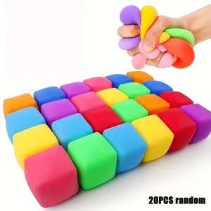 🌈 20PCS Kawaii Squishies Squishy Stress Relief Blocks | Colorful Slow Rising Calming Toys ✨ For Kids/Students, Perfect Class Prizes 🛍️ Black Friday Deal: Christmas Stocking Stuffers 🎁 Holiday Party Favors, TikTok Shop US