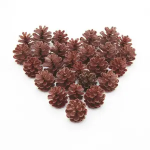 25 PCS Artificial Pine Cones Rustic Mini 2–3cm Rustic Christmas Decorations for Tree, Wreath, Centerpiece & DIY Holiday Crafts Ornaments Festive Home Tree Decoration tacky perfect whimsical flat acrylic LED Fairy Lights hallow decor built-in large bow