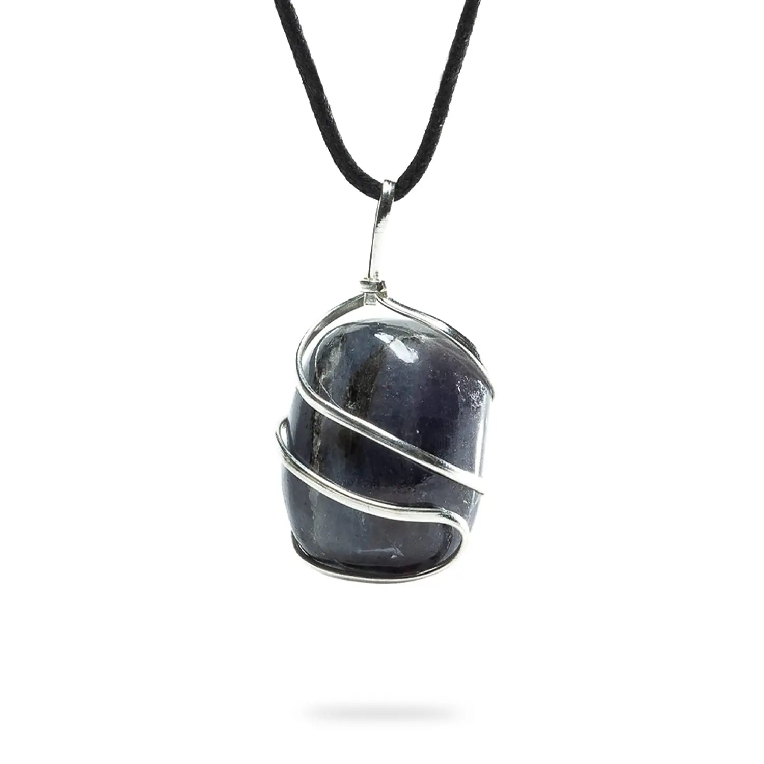 AYANA Iolite Pendant Necklace for Vision, Intuition & Inner Strength – Third Eye Chakra Crystal for Clarity & Spiritual Growth, Ideal for Libra & Sagittarius