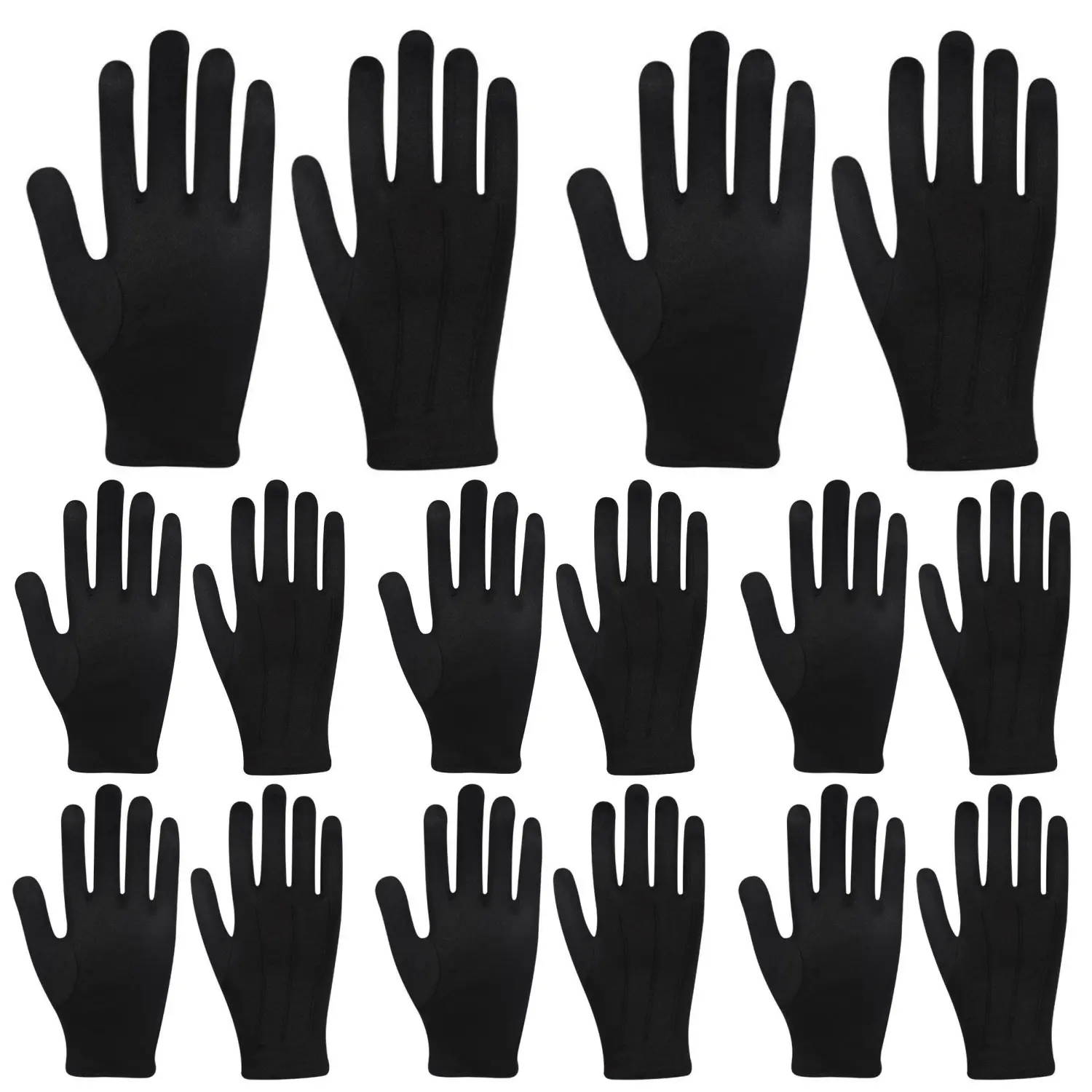 Male Striped Breathable Polyester Dress Gloves (8 Pairs) - Formal Ceremony Supplies for Tuxedo, Uniform Cosplay - Home Improvement, Building Supplies, Wallpaper & Wall Trim, Party, Lightweight