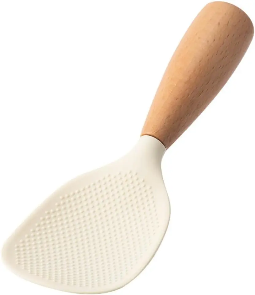 Non Stick Standing Rice Spoon Scooper Spatula, Heat Resistant Rice Cooker Spoon, Rice Paddle