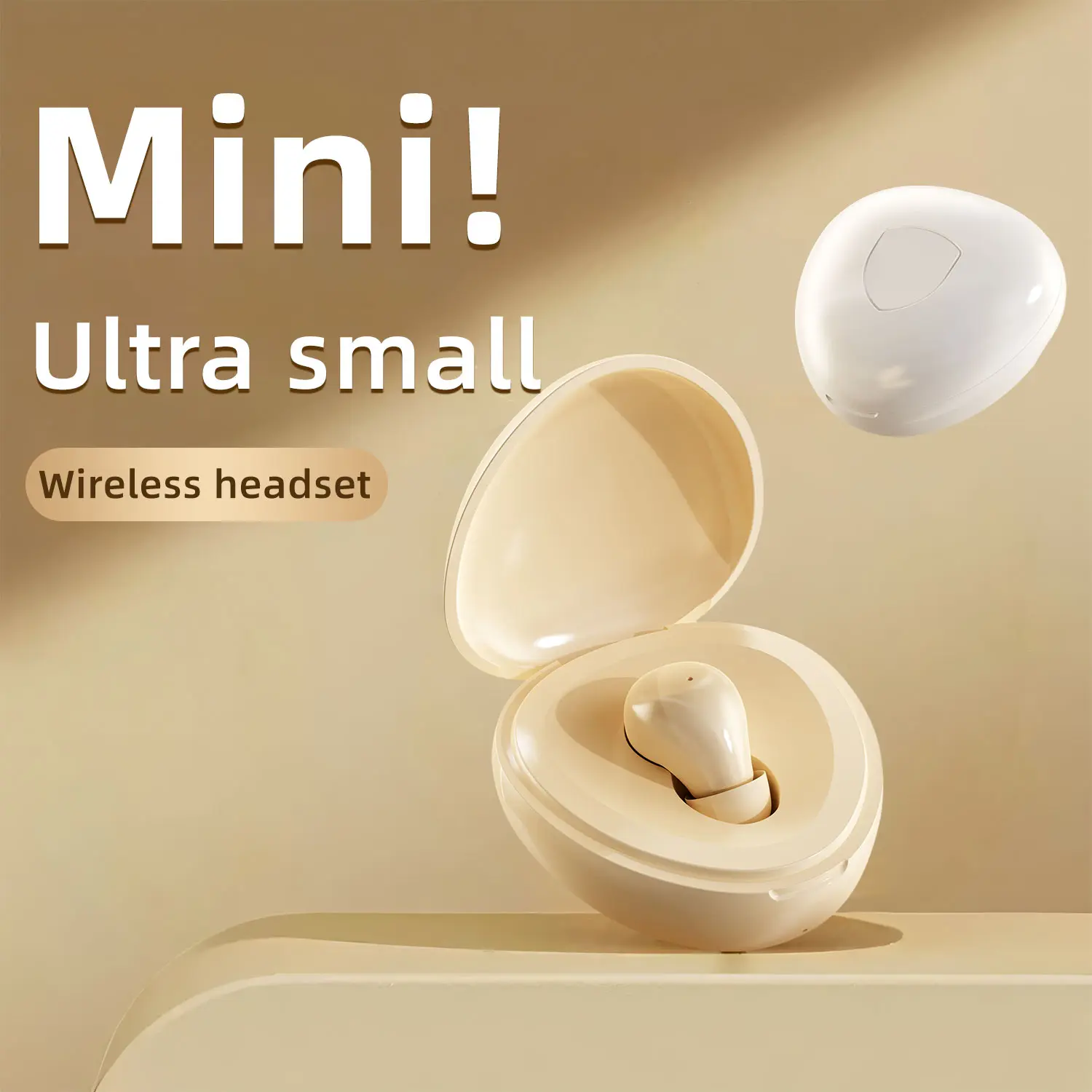 Ultra Mini Invisible Sleep Earbuds, Bluetooth 5.4 Wireless Headphones for Side Sleepers, Ultra Soft Comfortable Wear All Night, No Pain In-Ear Design