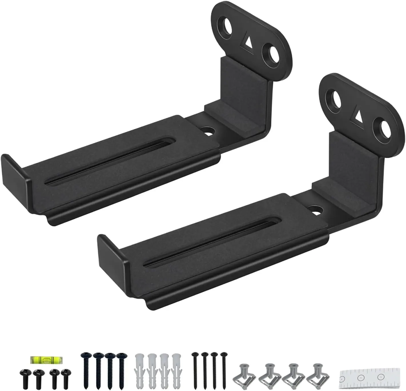 Soundbar Wall Mount,All Metal Sound Bar Mounts Under TV for Sonos,Samsung, Bose, Vizio, LG, Sony, JBL and More,Depth Adjustable