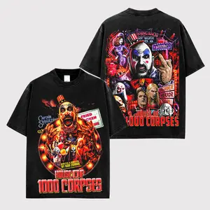 House of 1000 Corpses - Captain Spaulding Premium Cotton Shirt, House of 1000 Corpses Fans, 90s Retro Film Shirt, Legend Horror Movie Shirt, Horror Movie Fans, Streetwear Shirt Unisex Oversize Gift for Movie Lovers