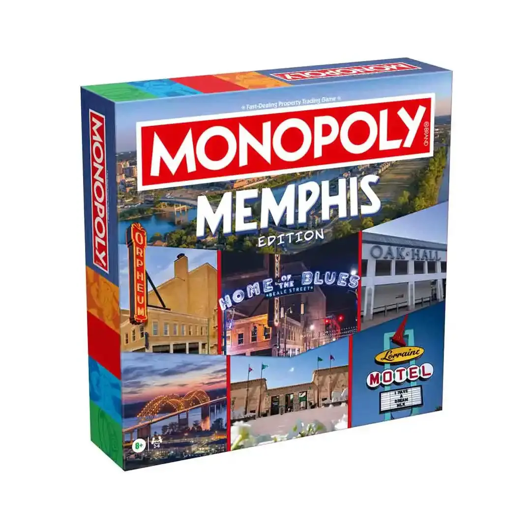 Hasbro Monopoly Memphis, TN Edition - Classic Board Game, Family Night Activity, Fun Group Entertainment, Board Games For Family Night, Classic Board Games
