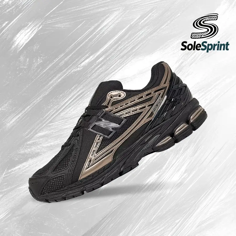 New Balance 1906R Black Gold Unisex Lifestyle Sneakers - U1906RJM, Foam Cushioning, Shock-Absorbing Comfort, Gym-Streetwear Use, Sizes W10.5/M9, W13/M11.5, Vintage Spring-Summer Inspired Athletic Casual Shoes