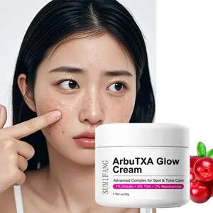 7% Arbutin + 5% Tranexamic Acid + 2% Niacinamide! Brightening and Spot-Fading Cream 50g Dark Spot Moisturizer Glow Skin | Fades blemishes and acne scars, evens out skin tone and dullness | Silky smooth texture, non-sticky