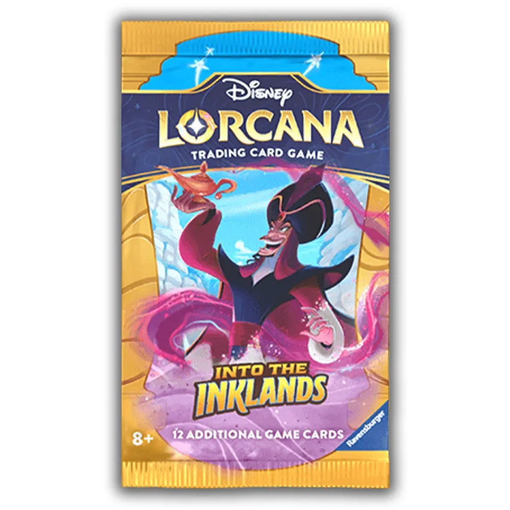Lorcana TCG: Into the Inklands Booster Pack - Collectible Non-Sports Trading Card Pack for Collectibles Enthusiasts, Card Collecting, Deck Building