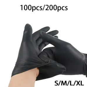 Durable Nitrile Gloves, Food Grade, Multipurpose for Kitchen Cleaning, Beauty, Tattoo, Hair Dyeing and Household Use