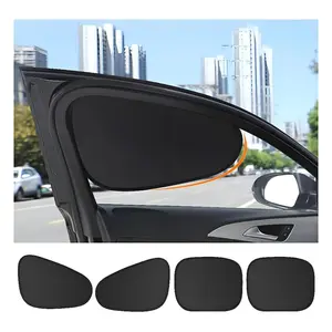 Electrostatic Sun Visor for Car Side Window, 4-Layer Sun Shade Curtains, Anti-Glare UV-Blocker, Auto Internal Blocker, 99.9% UV Protection, UV Protective Sunshade