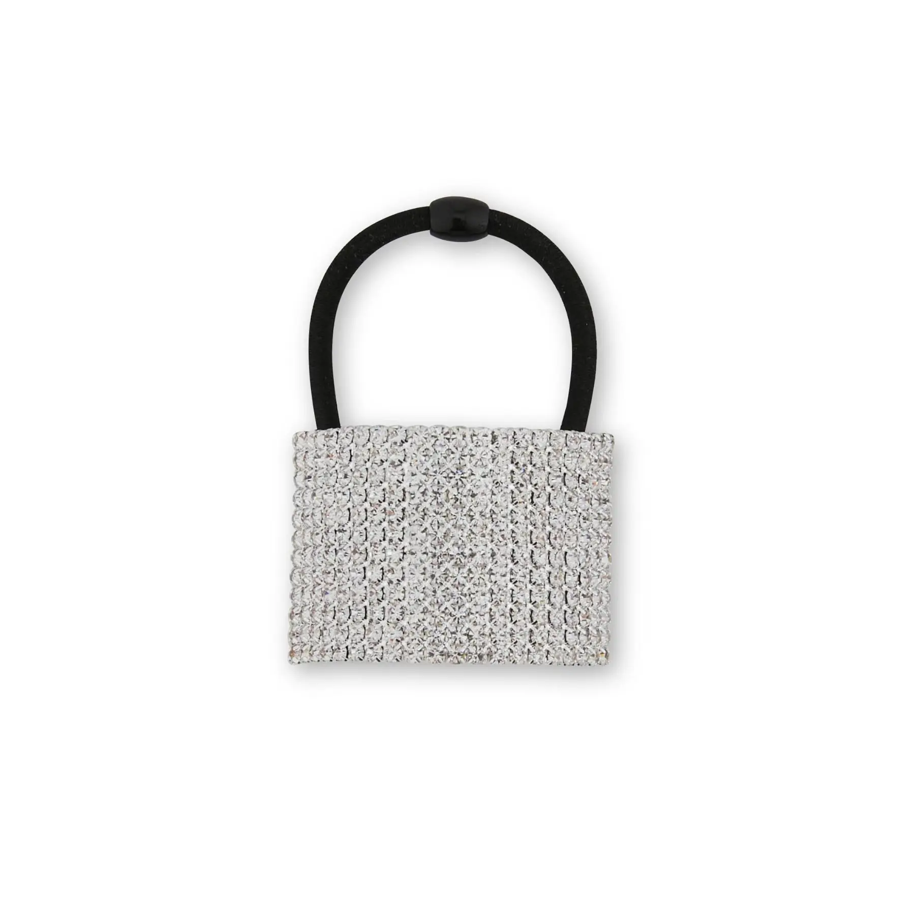 Allure Rhinestone Ponytail Holder, Square