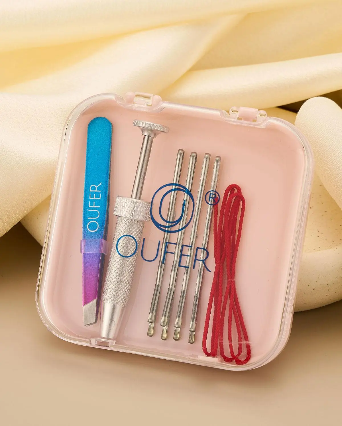 OUFER BODY JEWELRY 8PCS Piercing Tool Kit, Professional Set with Ball Grabber for Easy Jewelry Removal, Essential for Nostril, Septum & Ear Piercings, Piercing Ball Grabber, Essential For Piercing Enthusiasts
