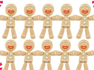 10 (ten) Gingerbread Man Ornament you scoop on LIVE
