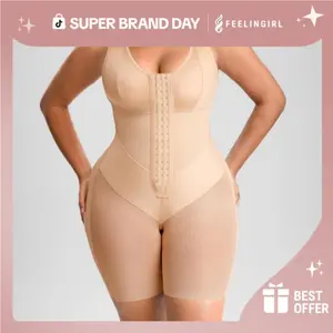 FeelinGirl #Live stream 3-Front Hook Body Shaper For Women Butt Lifter With Adjustable Straps