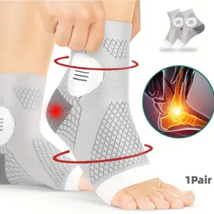 2Pcs/Set High Quality Ankle Support Sleeves, Arch And Ankle Support Compression Socks, Open Toe Design, Suitable For Daily Wear And Outdoor Activities, Elastic Foot Brace, Sports Ankle Support, Athletic Socks