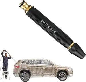 Car Wash Water Garden Hose Sprayer,Metal Heavy Duty High Pressure Water Hose Anti-Leakage Hose Nozzle with 3 Adjustable Spray Modes for Garden Watering & Car Pet Washing Rinsing Floor