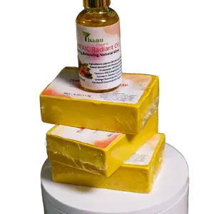 Ultimate Turmeric Glow Bundle - 3 Turmeric Soaps & 1 Radiant Facial Oil for Nourishing Gentle Care & Brightening Organic