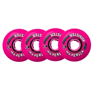 Rink Rat Roller Hockey Wheels Rinkster Maverick 76mm XXX Grip Pink 4-Pack