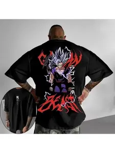 2026 Fashion Dragon Ball Summer Men's T-shirt Japanese Anime Beast Gohan 3D Printed Y2K Harajuku Boys Fashion Short Sleeve Streetwear