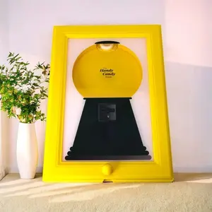 Portable Candy Dispenser Frame, Wall-Mounted Candy Art Display Rack, Suitable for Wall Mount or Desktop Snack Stand, Easy Quick Candy Distribution