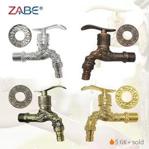 Retro Faucet, Outdoor Faucet, Vintage Brass, Dragon Head, Decorative Antique Finish Tap, Garden Tap, Retro Style, Wall Mounted, for Yard, Patio, Mop Pool, Garden Enthusiasts, Home Decor Lovers