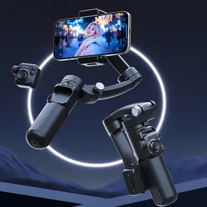 Handheld 3-axis Stabilizer, 1 Count Intelligent AI Anti-shake Gimbal with Remote Control & Fill Light, Selfie Accessories for Shooting Videos & Photos