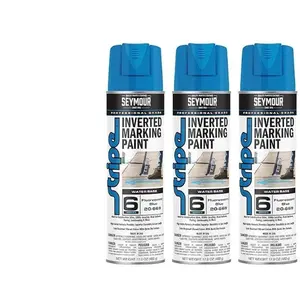 (3 Pack) Seymour 20-669 Stripe Inverted Tip Marker Blue Fluorescent Ground Paint