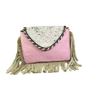 Western Bag Cowhide Shoulder Bag Chic Crossbody Purse