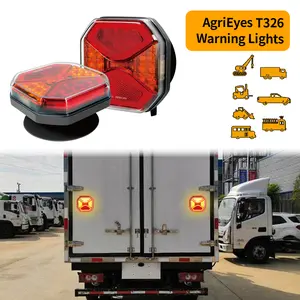 AgriEyes T326/T327/T312 Emergency Series Wireless Trailer Lights – 6 Lighting Modes, IP67, Magnetic Install