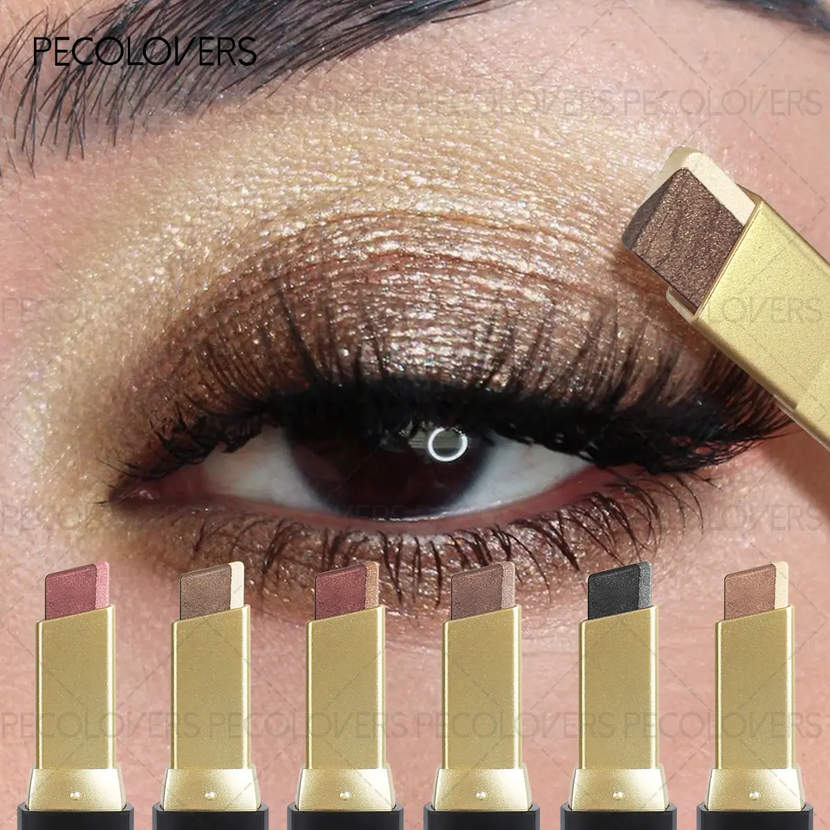 1PC Dual-Ended Eyeshadow Sticks Set - Double Ended Eyeshadow, Matte & Shimmer Finish, Waterproof, Smooth Application, Versatile for All Eye Makeup, Ideal for Daily Wear & Travel, Quick Makeup - Perfect Gift for Valentine'S Day