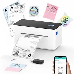 Thermal Shipping Label Printer 4x6, Compatible with Windows//Android/iOS, High-Speed 4x6 Label Printer for USPS, UPS, Ebay, Etsy, Shopify, Poshmark, Inkless Printing