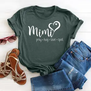 Mimi Pray Hug Love Spoil Shirt, New Grandparent Shirt, Mimi Life Shirt, New Mimi Shirt, Mothers Day Shirt for Mimi, Funny Grandparents Shirt 50K