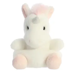 Palm Pals Adorable Sassy Unicorn 5 inch White Mini Soft Plush Collectable Stuffed Animal