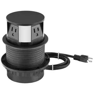 Link2Home Space Saver Pop Up Outlet W/InductionCharger USB