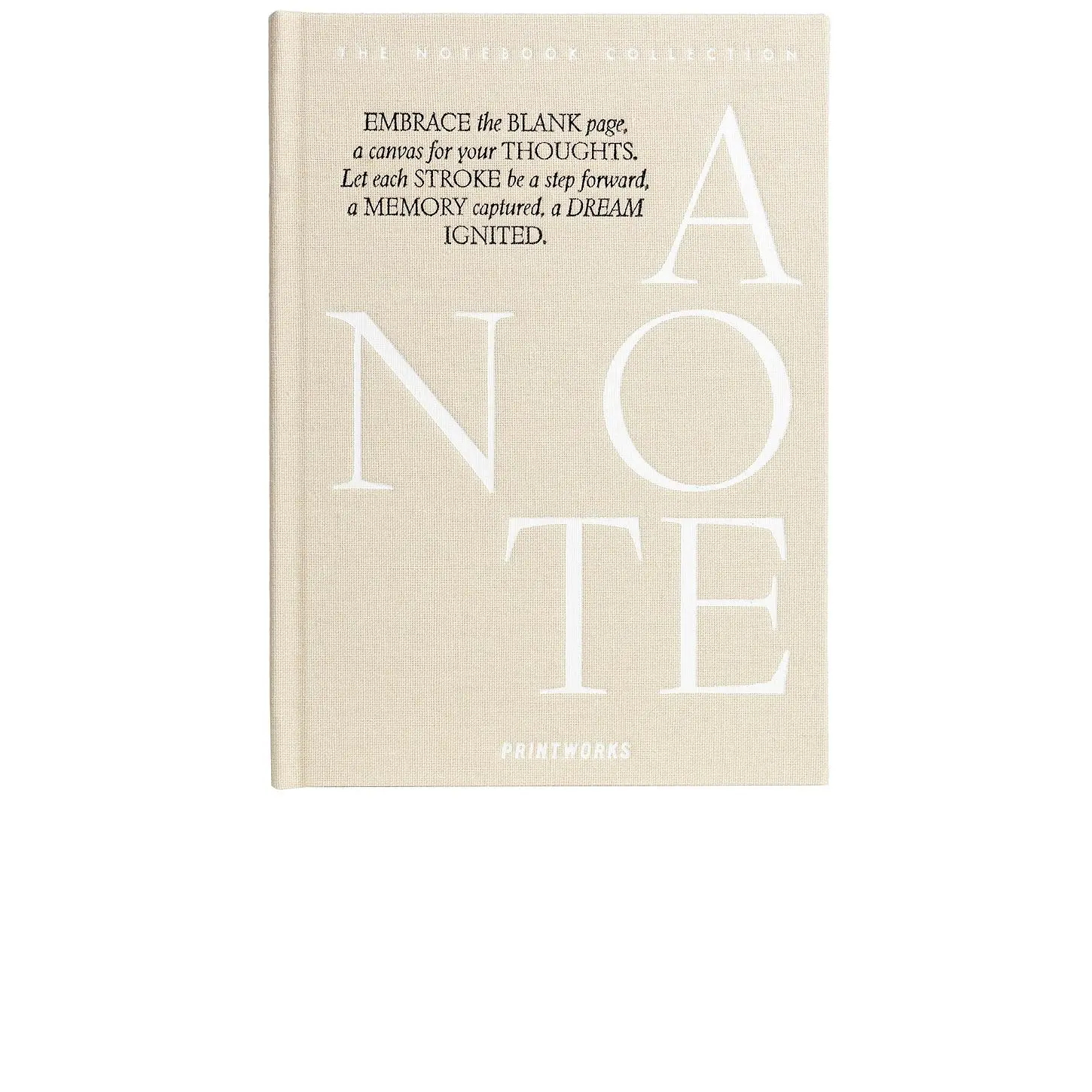 Printworks Just A Note Notebook in Beige