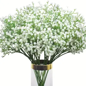 24/48 Baby Breath Artificial Flowers, Real Touch Fake Gypsophila, Faux Flower, Wedding Home Decor Floral Arrangement, New Year Festival Decoration