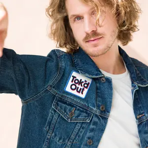 Tok'd Out Embroidered Patches - Square 3″×3″