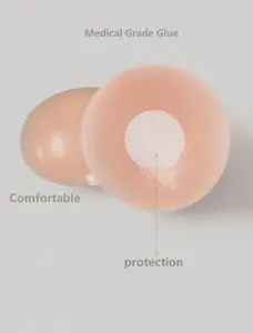 12 PCS Nipple Covers For Women, Reusable Nipple Coverings, Nipple Pasties, Boob Pasties, Reusable Silicone Adhesive Invisible Pasty Nipple Covers For Women With Travel Box Womenswear