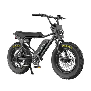 Macfox X7 & X7L Electric Bike for Daily Commute, Suitable Height 4'11''-5'9'' & 5'3''-6'6'', Dual Battery Option, 20 MPH, 48volt 13Ah, Peak 750W, 20''*4.5'' Front Tire, 20''*5.0'' Rear Tire,  Front Suspension, Hydraulic Brakes, Class-3 Road-Ready E-Bike