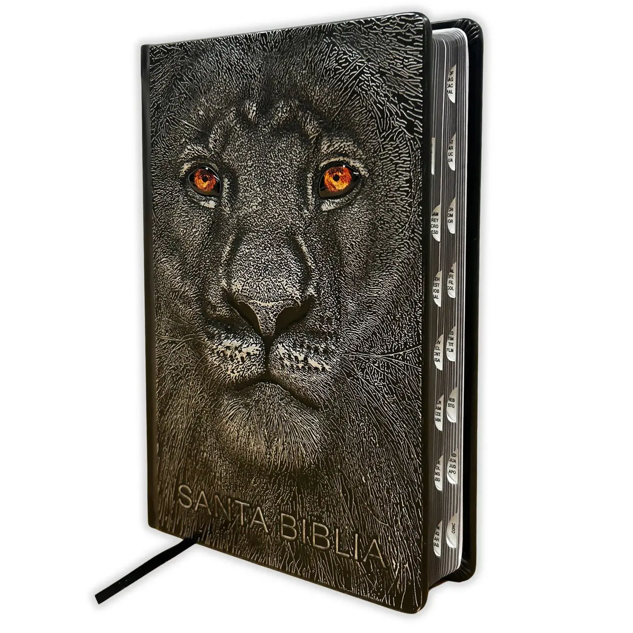 Spanish Leon de Juda Special Edition RV1960 Bible, 1280 Pages, Hardcover Black with Index