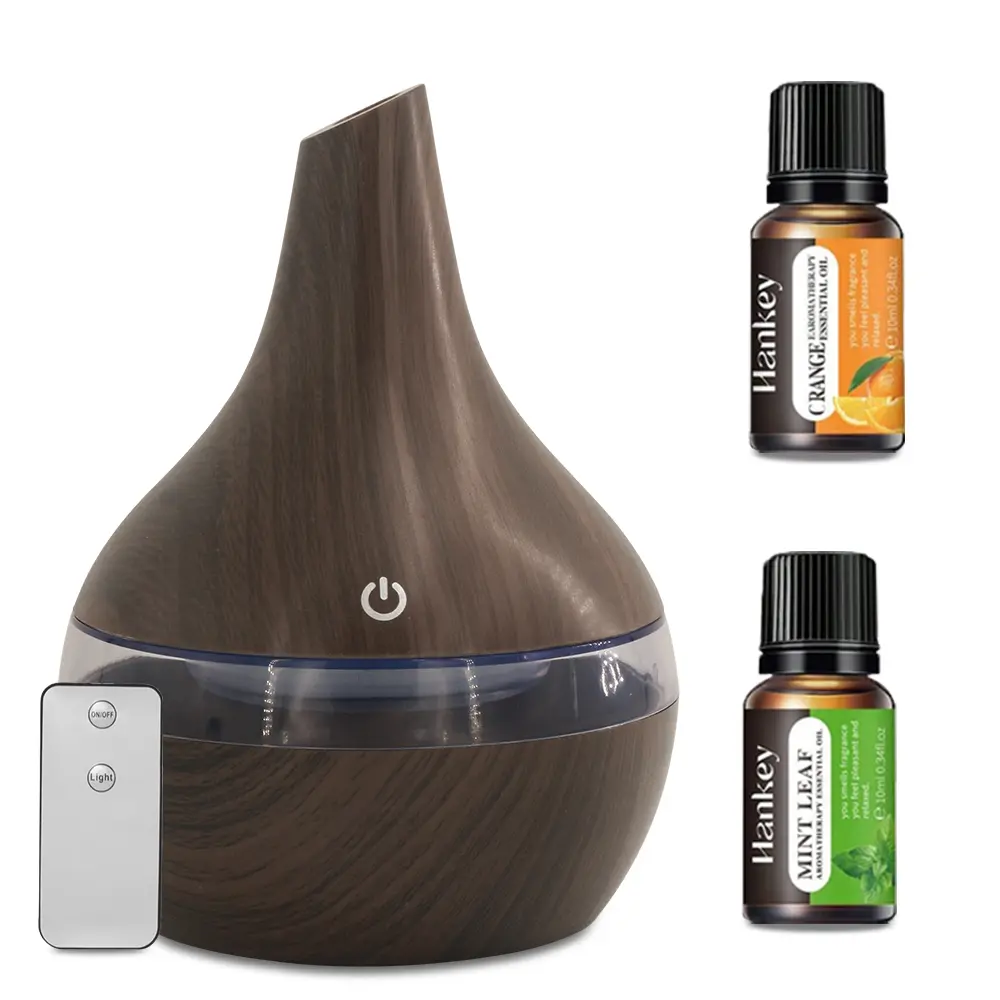 300ml Compact Plug-in Aromatherapy Machine - Remote Control, 7-Color LED Light, Ultra-Quiet Essential Oil Humidifier for Bedroom Users, Diffuser for Home