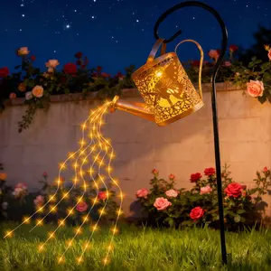 Christmas  solar lights outdoor, Solar Watering Can Light Vintage Metal Hanging IP44 Waterproof Outdoor Light, Christmas gift  for Women/Mom/Grandma, for Garden Porch Patio  Decor-solar garden lights